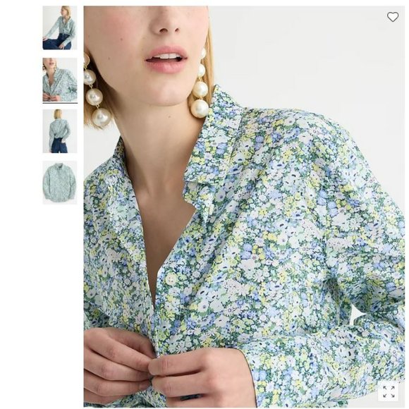 🌸 J. Crew Slim-fit shirt in Liberty Thorpe Hill fabric - Picture 2 of 4